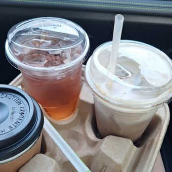 Arc Coffee - Hot American, iced peach tea, iced banana bread hojicha latte - Coffee & Tea Near Me - Buena Park, California Arc Coffee - Hot American, iced peach tea, iced banana bread hojicha latte - Coffee & Tea Near Me - Buena Park, California