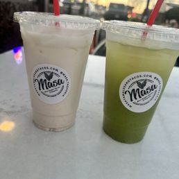 Horchata & cucumber pineapple agua fresca Horchata & cucumber pineapple agua fresca