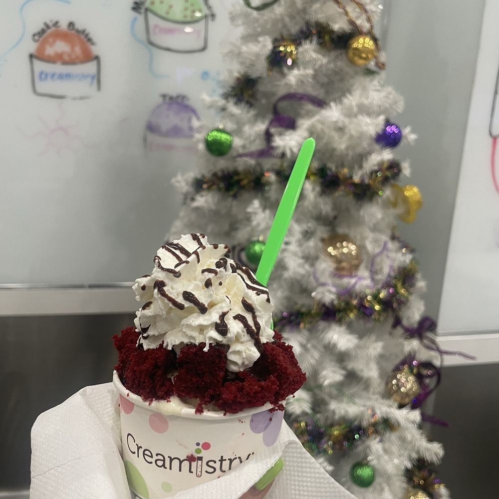Creamistry - red velvet ice cream - Ice Cream & Frozen Yogurt Near Me - Baton Rouge, Louisiana