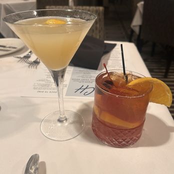 Chart House - Pearfect (L) and Not an Old Fashioned. - Seafood Near Me - Redondo Beach, California