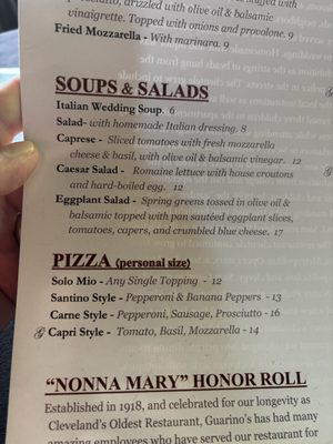 Menu photo 5 Guarino's Restaurant Cleveland, OH Menu photo 5 Guarino's Restaurant Cleveland, OH
