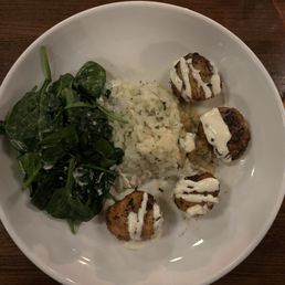 Scallops w/risotto & spinach