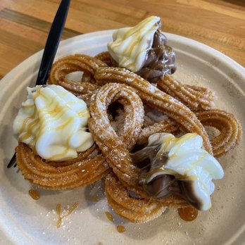 DULCE Churro Cafe - Funnel churro with soft serve - Desserts Near Me - Gilbert, Arizona