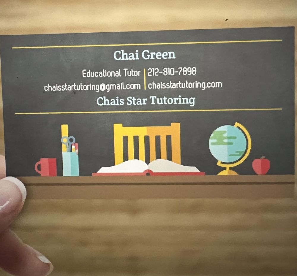 CHAIS STAR TUTORING Jersey City, New Jersey Private Tutors Phone