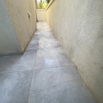 Moda Marble - Used to be dirt and trees. Created a nice walkway. - Building Supplies Near Me - San Clemente, California