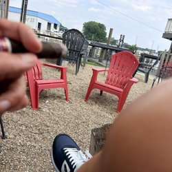 On the River Tavern & Mo’s Cigar Bar - Enjoying a post meal cigar...