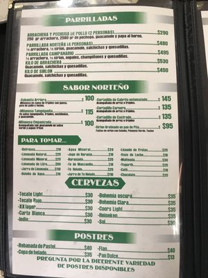 Menu photo 4 El Campanario Sabinas, COA