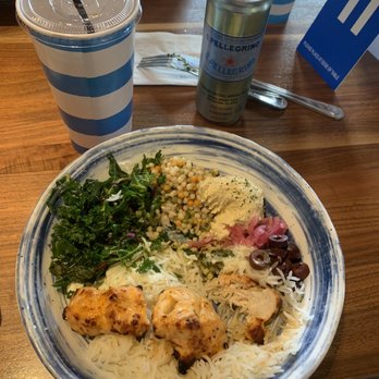 Luna Grill University Center - Santorini Bowl - Chicken - Mediterranean Near Me - Irvine, California