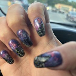 Love Your Nails - 4th of July ny skyline with glow in the dark fire works