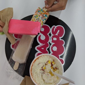 Paco Pops - Pops (cotton candy, horchata, fruity pebbles) and corn in a cup! - Ice Cream & Frozen Yogurt Near Me - Porter, Texas