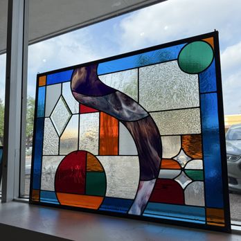 Magma glass studio - Night Blue Window Magma Art Glass - Magma Art