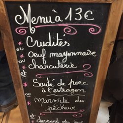 Au Bon Coin - Menu