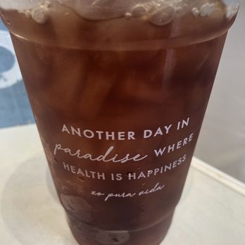 Pura Vida Miami - Peach black iced tea - Breakfast & Brunch Near Me - Boca Raton, Florida Pura Vida Miami - Peach black iced tea - Breakfast & Brunch Near Me - Boca Raton, Florida