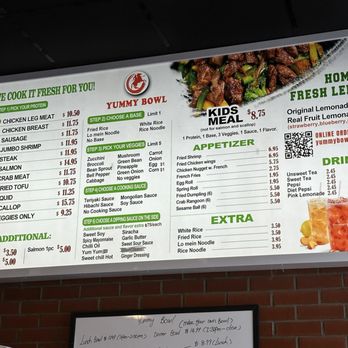 Yummy Bowl - Menu - Mongolian Near Me - Indianapolis, Indiana Yummy Bowl - Menu - Mongolian Near Me - Indianapolis, Indiana