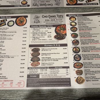 Cho Dang Tofu - Menu - Korean Near Me - Bellevue, Washington Cho Dang Tofu - Menu - Korean Near Me - Bellevue, Washington