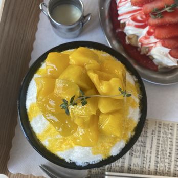 Our Place Dessert Cafe - Mango Bingsu & Strawberry Croffle - Cafes Near Me - Edmonds, Washington Our Place Dessert Cafe - Mango Bingsu & Strawberry Croffle - Cafes Near Me - Edmonds, Washington