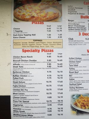 Menu photo 6  Pizza Fair Cranston, RI