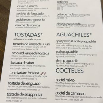 Holbox - Menu changes daily! - Latin American Near Me - Los Angeles, California