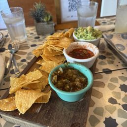 Salsa and guacamole flight Salsa and guacamole flight
