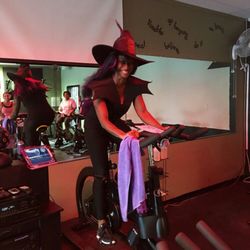 Sweat - Halloween themed spin class taught by Lakiesha a.k.a. LaKILLsha!
