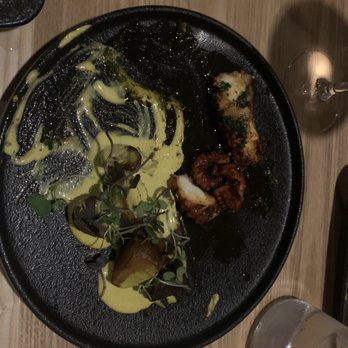 Yunta Nikkei - Grilled octopus (what was left of out! Too good - Peruvian Near Me - Charlotte, North Carolina