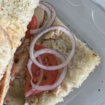 Kneaders Bakery & Cafe - Blah. Two small pieces of chicken. Chicken pesto sandwich. - Cafes Near Me - Saratoga Springs, Utah