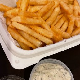 french fries and dip