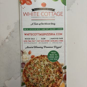 White Cottage Pizzeria - Menu - Pizza Near Me - Hanover Park, Illinois White Cottage Pizzeria - Menu - Pizza Near Me - Hanover Park, Illinois