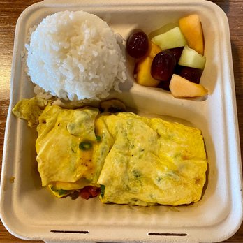 Nico's Pier 38 - Portuguese sausage, cheese with mushrooms, and onions omelette - Seafood Near Me - Honolulu, Hawaii Nico's Pier 38 - Portuguese sausage, cheese with mushrooms, and onions omelette - Seafood Near Me - Honolulu, Hawaii