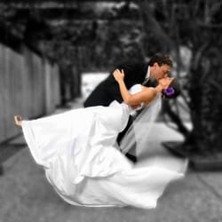 Silva & Silva Photography - A glorious photograph of Jessica & Brandon after becoming man & wife at the Santa Barbara Zoo!