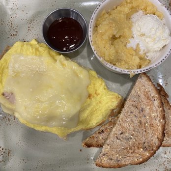 First Watch - Ham and Gruyere omelet, grits & toast - Breakfast & Brunch Near Me - Summerville, South Carolina First Watch - Ham and Gruyere omelet, grits & toast - Breakfast & Brunch Near Me - Summerville, South Carolina