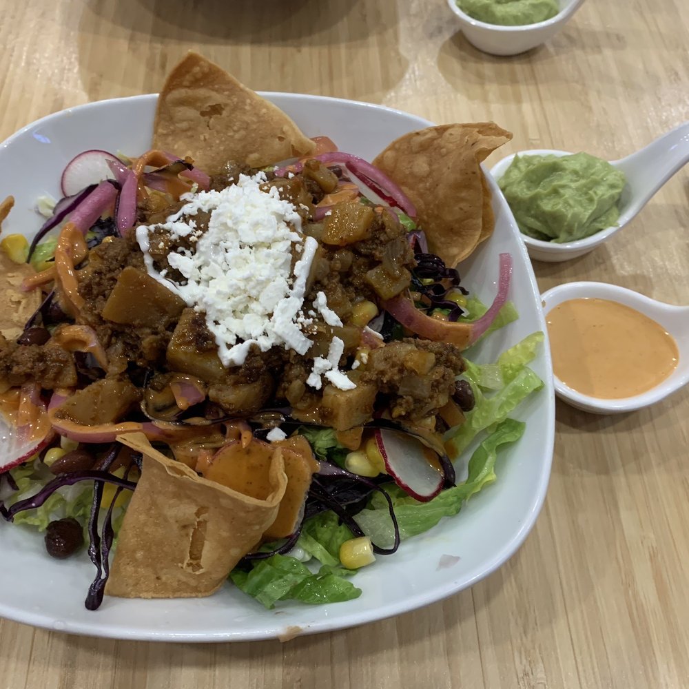 La Fiesta Latina - Burrito bowl with chorizo con papas with a side of guac and chipotle sauce - Mexican Near Me - Ottawa, Ontario La Fiesta Latina - Burrito bowl with chorizo con papas with a side of guac and chipotle sauce - Mexican Near Me - Ottawa, Ontario