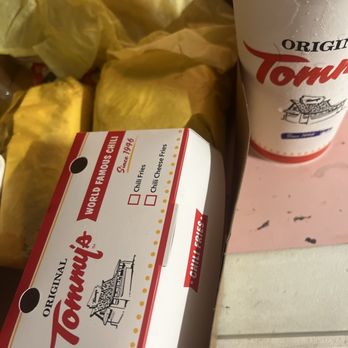 Original Tommy's - Chili Cheese Fries  Cheeseburger Chili Hot Dog with Cheese - Burgers Near Me - Canoga Park, California