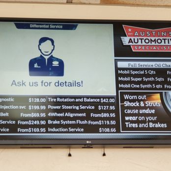 Austin's Automotive Specialists - Pricing - Auto Repair Near Me - Austin, Texas
