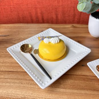 The Spoon - Mango Cheesecake - Desserts Near Me - Stanton, California The Spoon - Mango Cheesecake - Desserts Near Me - Stanton, California