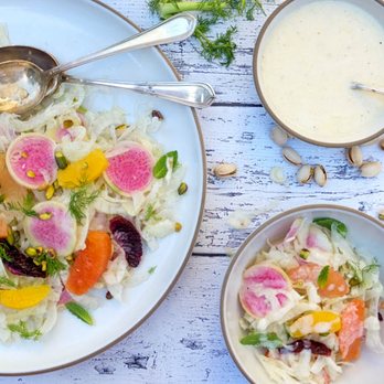 What Clark Cooked - Fennel, radish and citrus salad, yogurt dressing. - Caterers Near Me - Brookside, New Jersey What Clark Cooked - Fennel, radish and citrus salad, yogurt dressing. - Caterers Near Me - Brookside, New Jersey