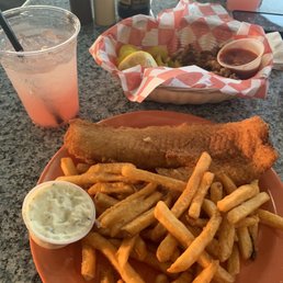 fried fish, calamari, and prickly pear margaritas fried fish, calamari, and prickly pear margaritas