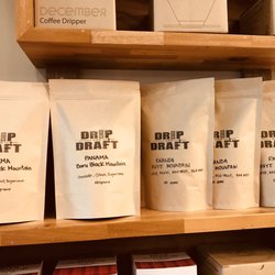 Drip and Draft - Coffee beans for sale on our shelves :)