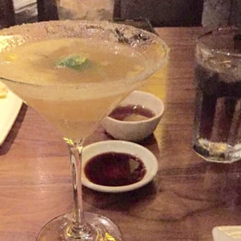 Sushi Den - Seasonal mango passion fruit martini w/ sugar rim :) - Japanese Near Me - Denver, Colorado