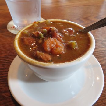 Fish City Grill - great seafood gumbo...they split a bowl of gumbo into 2 cups so we could spice them up the way we like...that means I get to put tabasco sau - Seafood Near Me - Georgetown, Texas