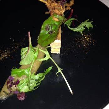 Le Reminet - Foie Gras with an apple sauce and eel - French Near Me - Paris, 75 Le Reminet - Foie Gras with an apple sauce and eel - French Near Me - Paris, 75