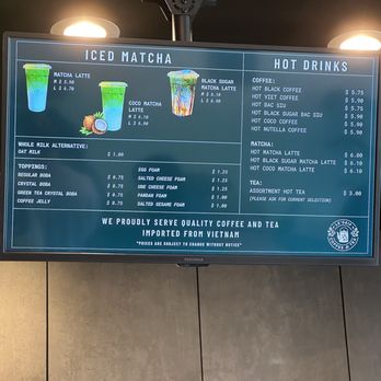 Le'Drip Coffee And Tea - Menu - Coffee & Tea Near Me - Houston, Texas