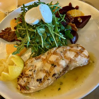 Trapeze Restaurant - Beet Salad with added Salmon - Italian Near Me - Burlingame, California Trapeze Restaurant - Beet Salad with added Salmon - Italian Near Me - Burlingame, California
