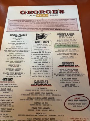 Menu photo 1 George's Corner St George, UT Menu photo 1 George's Corner St George, UT