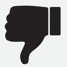 Two thumbs down Two thumbs down