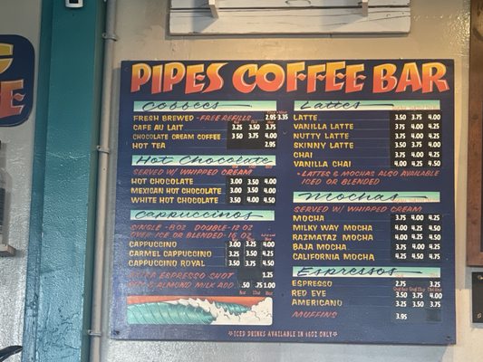Menu photo 5 Pipes Cafe Cardiff, CA