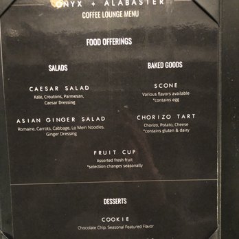 ONYX + ALABASTER - Food Menu - Interior Design Near Me - Franklin, Tennessee ONYX + ALABASTER - Food Menu - Interior Design Near Me - Franklin, Tennessee