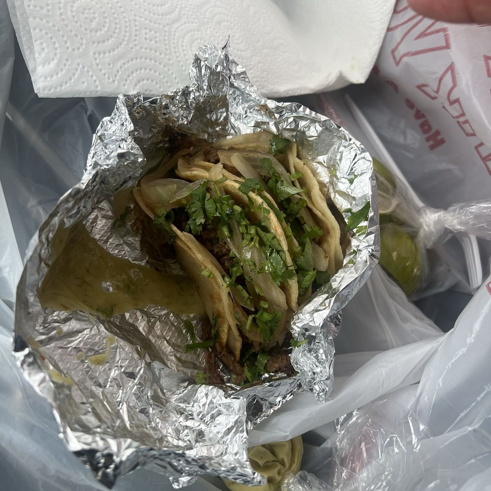 I had 3 beef tacos and went back for more. This is taking a picture after I start eating. I had 3 beef tacos and went back for more. This is taking a picture after I start eating.