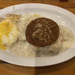 Hot Off the Press - Open faced biscuits and gravy