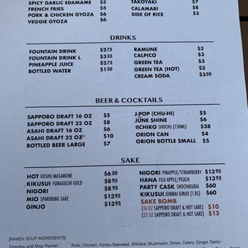 GONZO! - Menu as of 8.26.21 - Ramen Near Me - Carlsbad, California GONZO! - Menu as of 8.26.21 - Ramen Near Me - Carlsbad, California